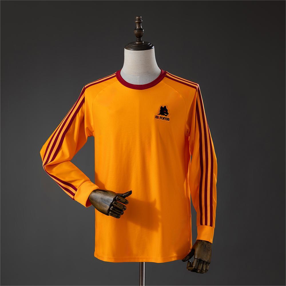 2026-27 Roma Terrace Icons T-Shirt Orange Long Sleeve S-2XL