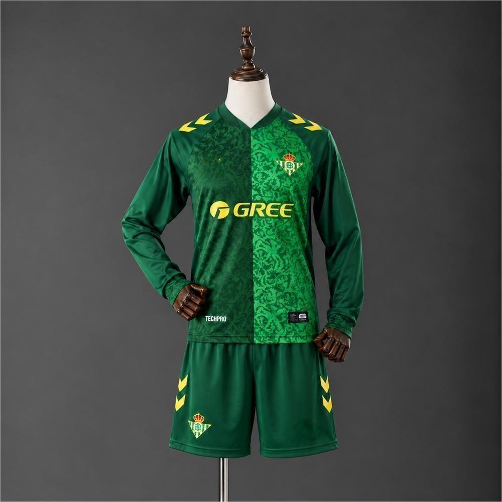2026-27 Real Betis Away Long Sleeve Kids Size 16-28