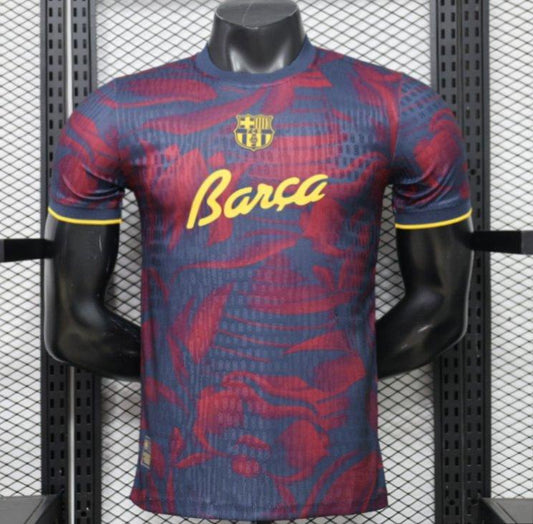 2026-27 Barcelona Navy Blue Red Special Edition Player S-2XL