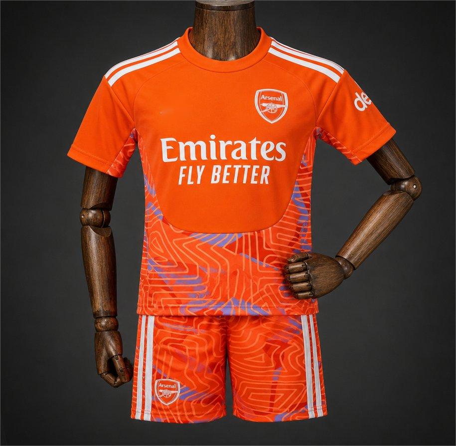 2026-27 Arsenal Goalkeeper Orange Kids Size 16-28