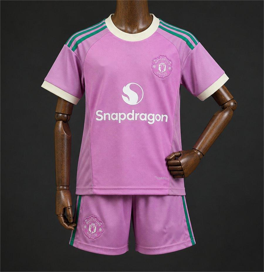 2026-27 Manchester United Auswärtstrikot Blau Kinder 16-28