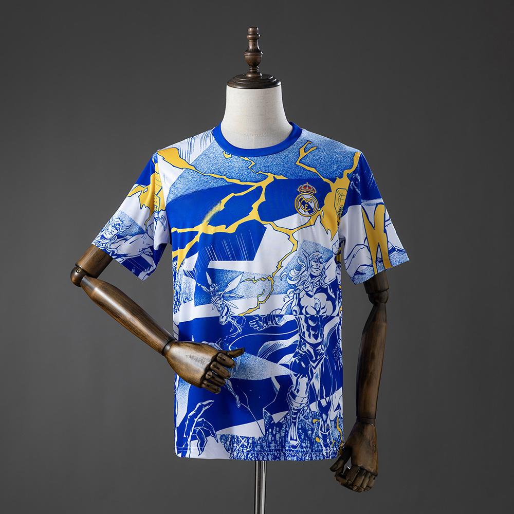 2025-26 Real Madrid Avengers Pre-Match Blau S-4XL