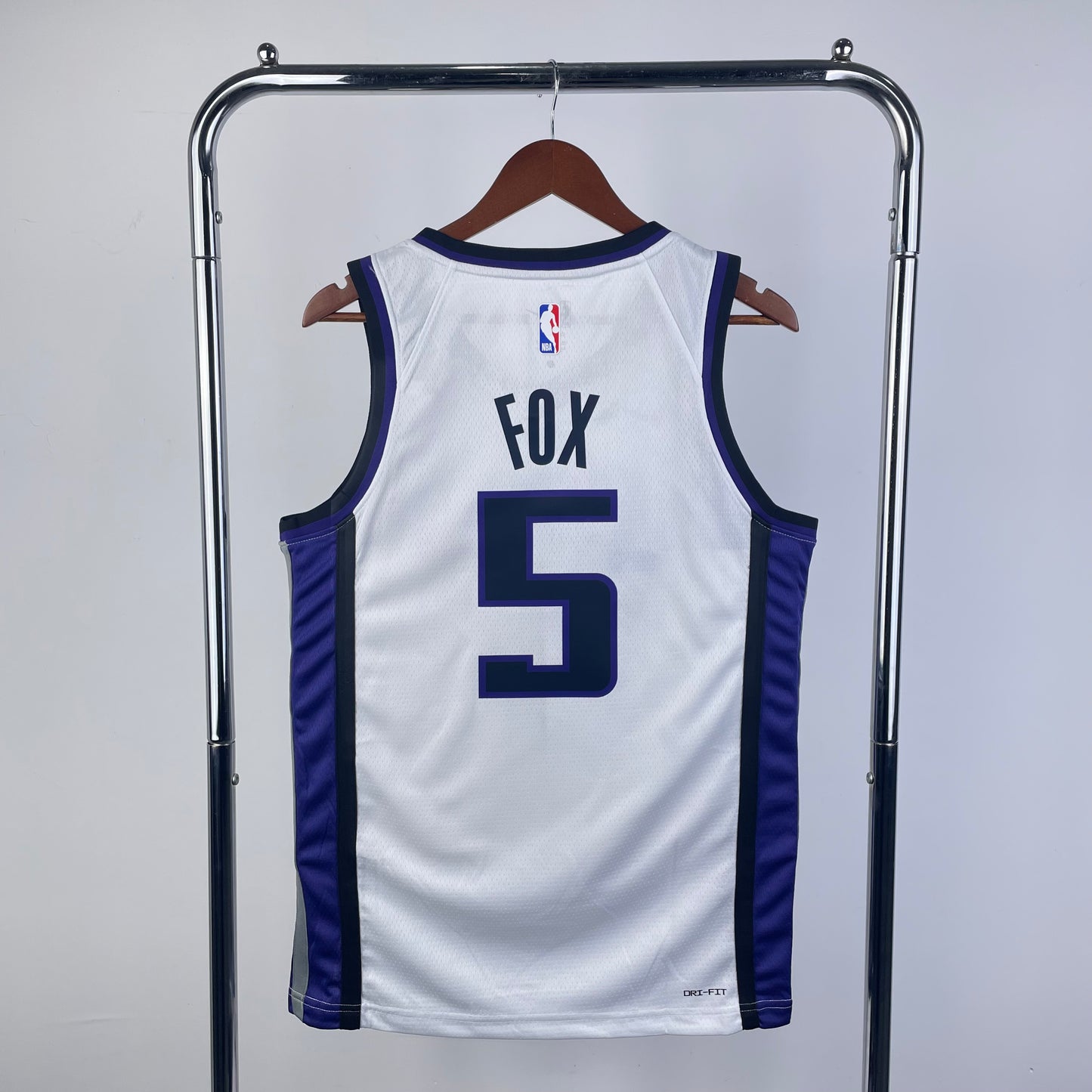 NBA 2024-25 Kings home white No. 5 FOX