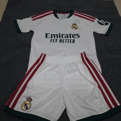 2026-27 Real Madrid Home Kids Kit Jersey Size 16-28