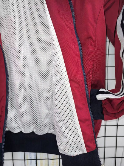 2026-27 Arsenal Track Jacket Burgundy Black Full Zipper Windbreaker S-2XL