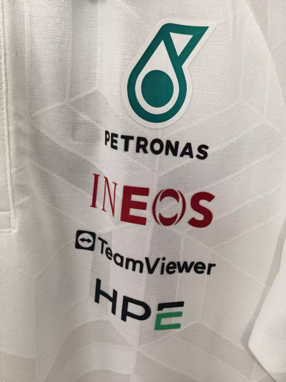 2026 F1 Mercedes Polo White Racing Suit S-5XL