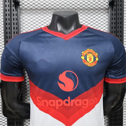 2026-27 Manchester United Away Navy White V-Panel Player S-3XL