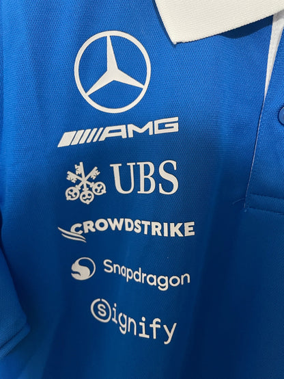 2026 F1 Mercedes Blue Polo Racing Suit S-5XL