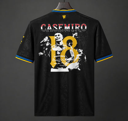 2026-27 Manchester United Third away with Casemiro Special Edition Print Black S-4XL