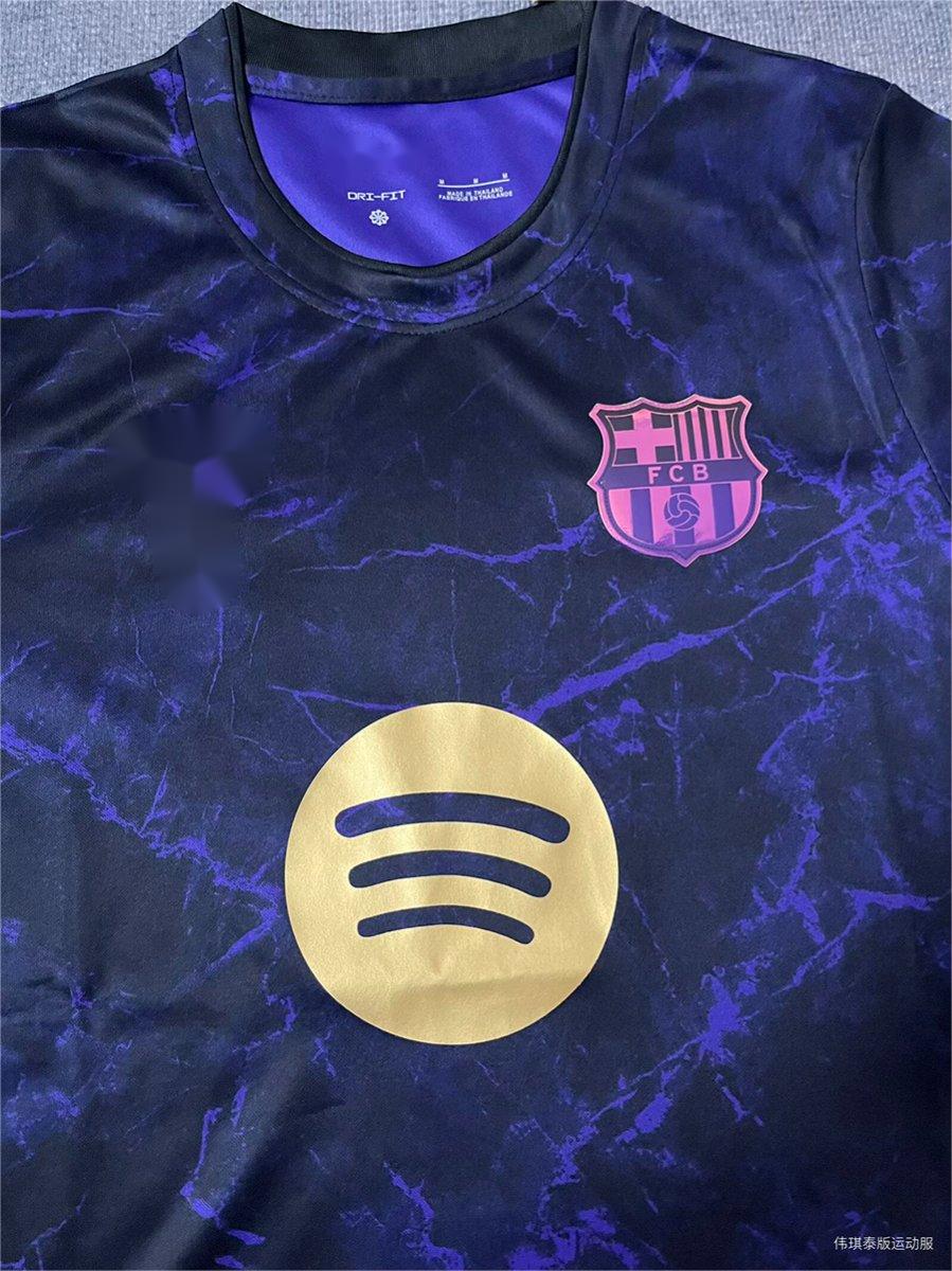 2026-27 Barcelona Away Pre-Match Black Purple S-4XL