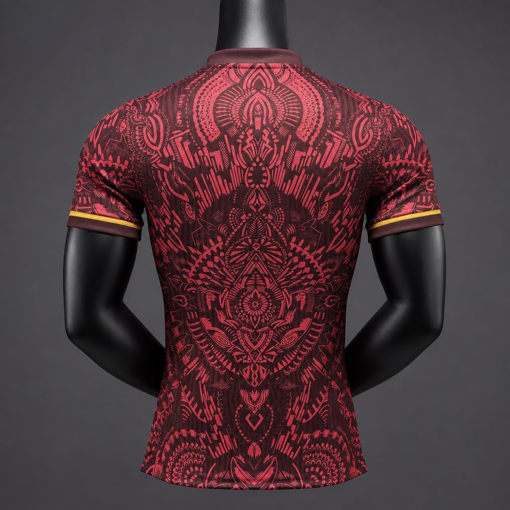 2026-27 Paris Dark Red with Tribal Pattern Special Player S-3XL
