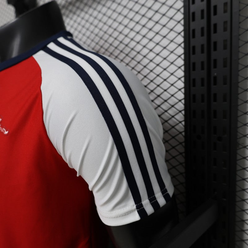 2026-27 Arsenal Originals Red with White Raglan Sleeve Home Player S-3XL