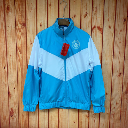 21-22 Manchester City Windbreaker Blue and White S-XXL