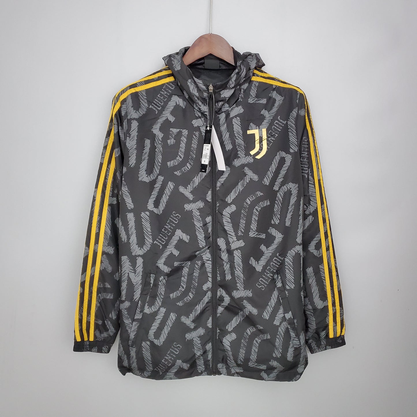 21-22 Windbreaker Juventus Black Phnom Penh S-XXL