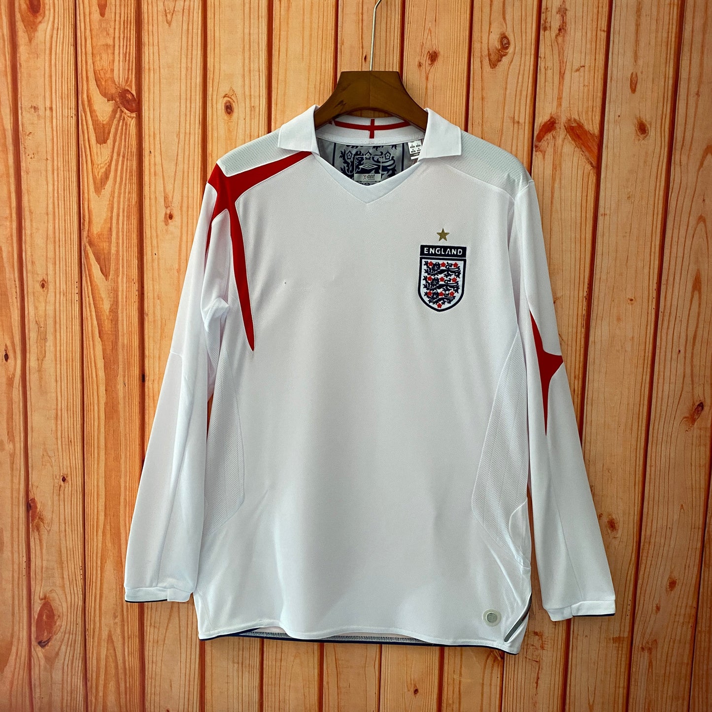 Retro long sleeve 2006 England home S-XXL