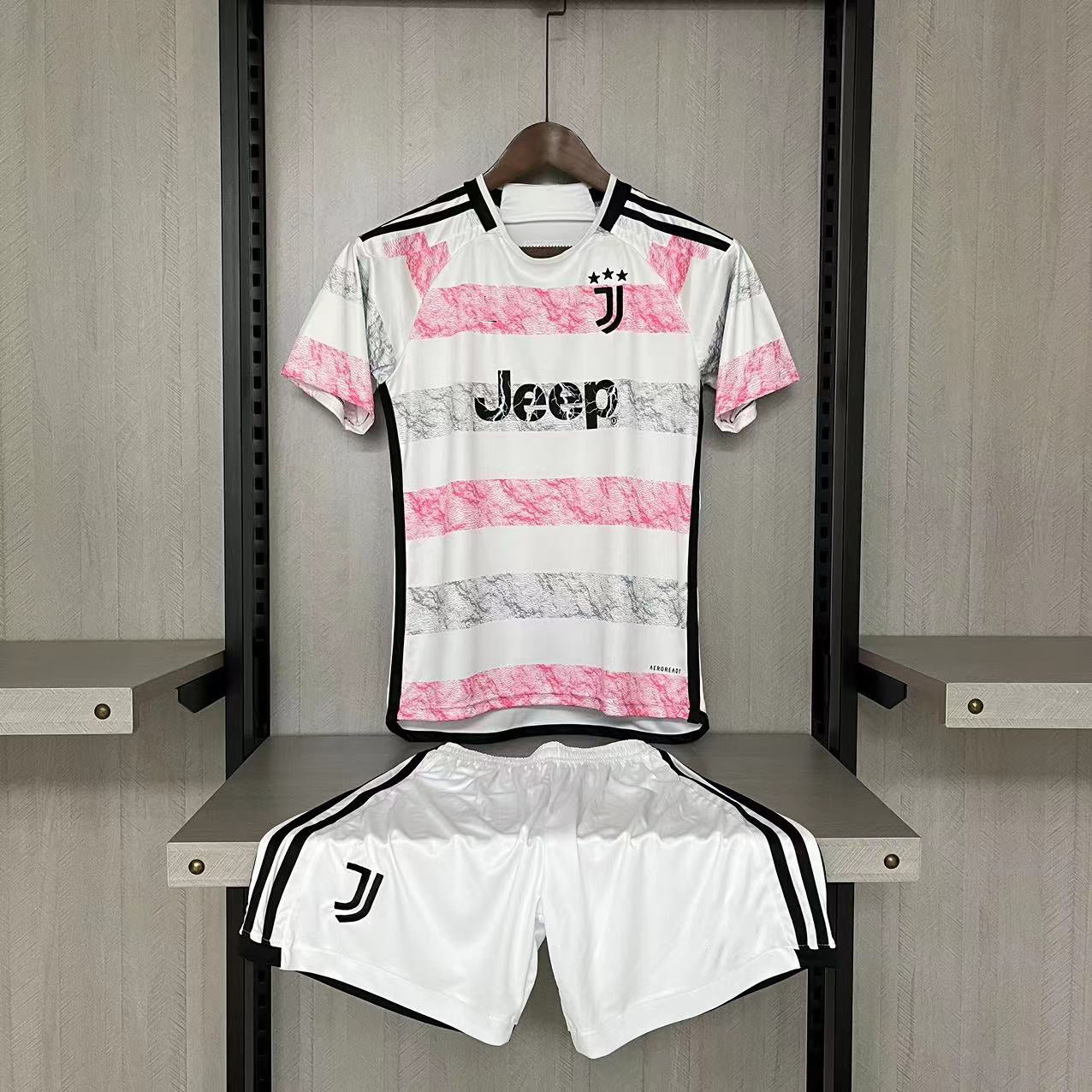 Vêtements pour enfants 2023-24 Juventus extérieur tailles 16-28