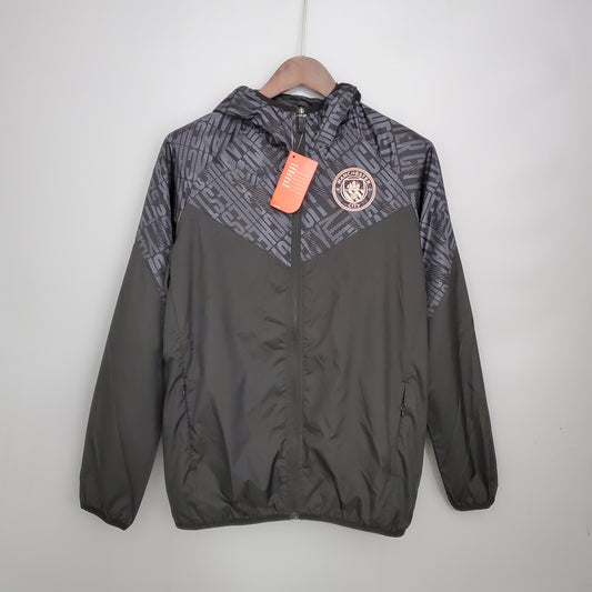 21-22 Windbreaker Manchester City Schwarz S-XXL