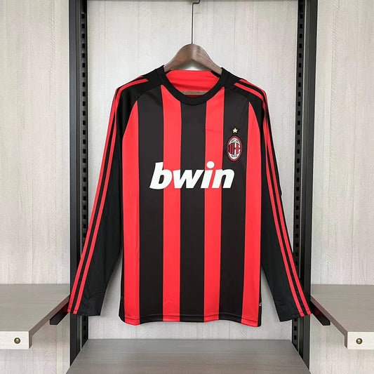 Rétro manches longues AC Milan 2008-09 Domicile S-XXL