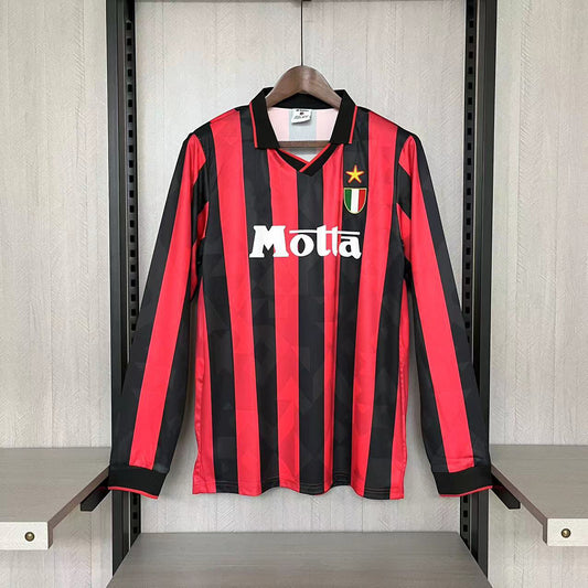 Rétro manches longues AC Milan 1993-94 domicile S-XXL