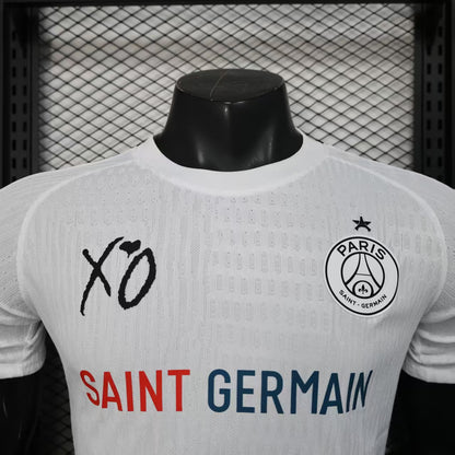 2025-26 Paris Champions X.O exclusive sponsor White Player S-2XL