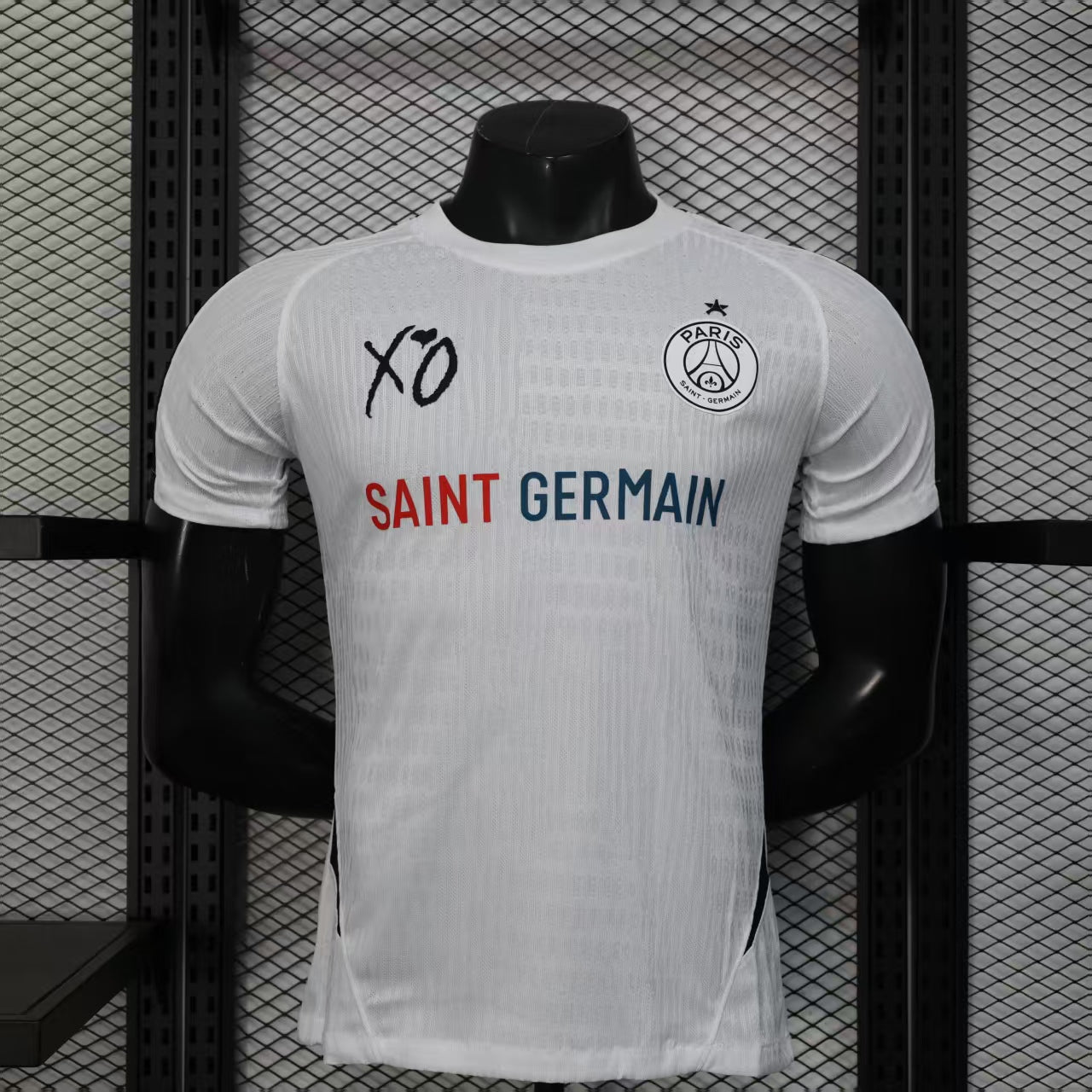 2025-26 Paris Champions X.O exclusive sponsor White Player S-2XL