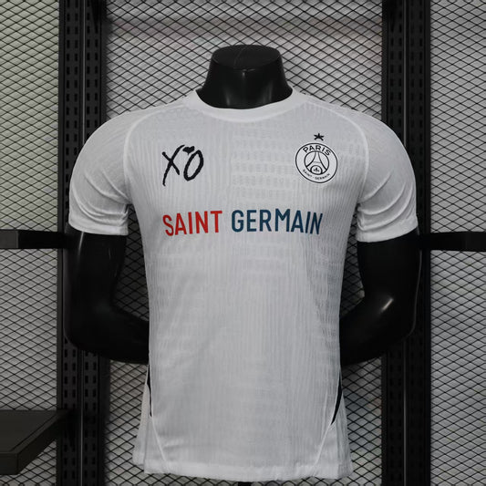 2025-26 Paris Champions X.O exclusive sponsor White Player S-2XL
