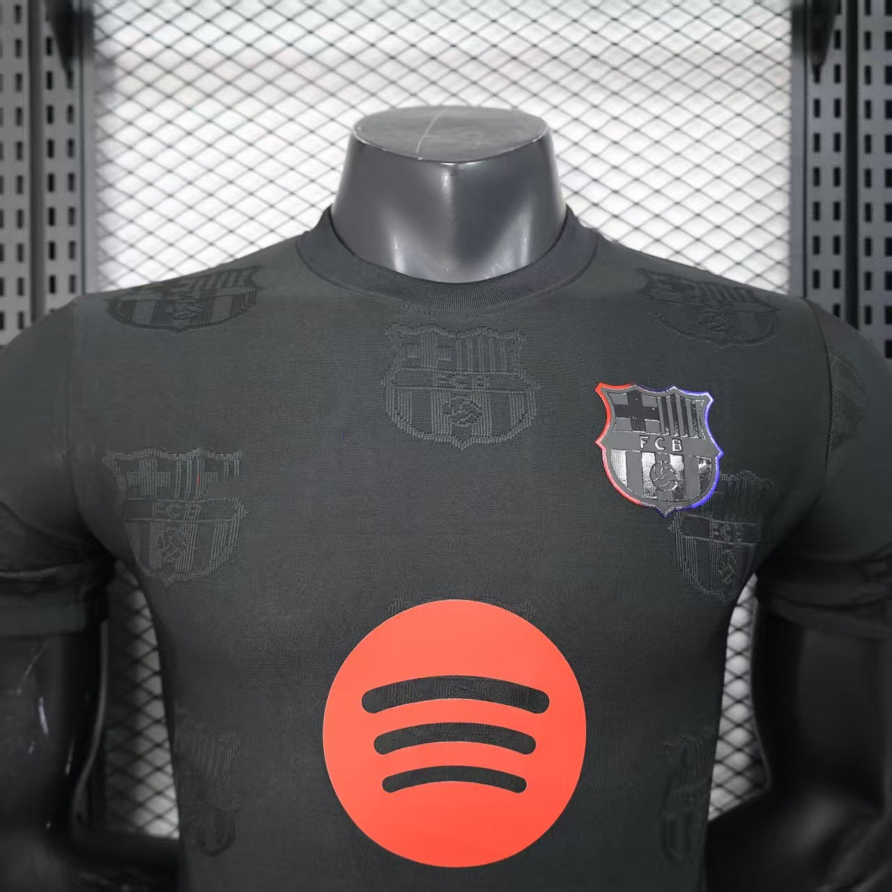 2025-26 Barcelona Black Special White Team Emblem Player S-2XL